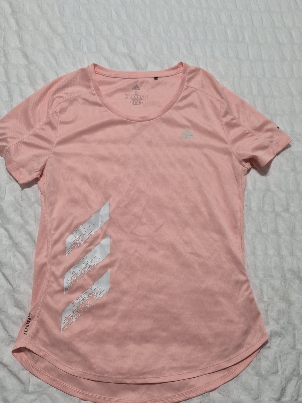 adidas Peach Short Sleeve Athletic Tee